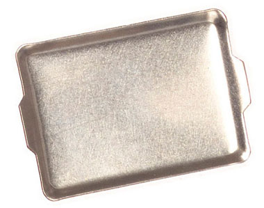 Dollhouse Miniature Silver Cookie Sheets, 6Pc